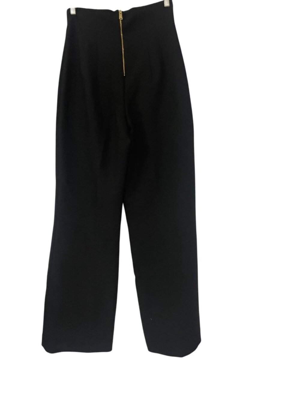 Zara Womens Dress Pants Medium Black Pleated High Waist Trousers 7149/053 NWOT - Picture 2 of 10